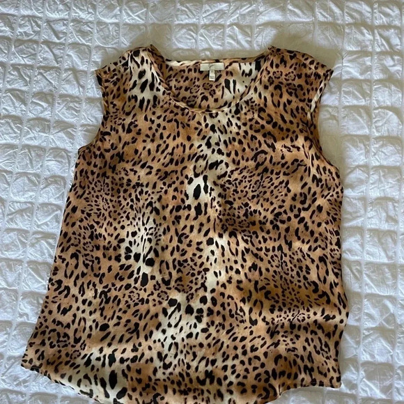 Joie silk cheetah print blouse - Picture 2 of 8